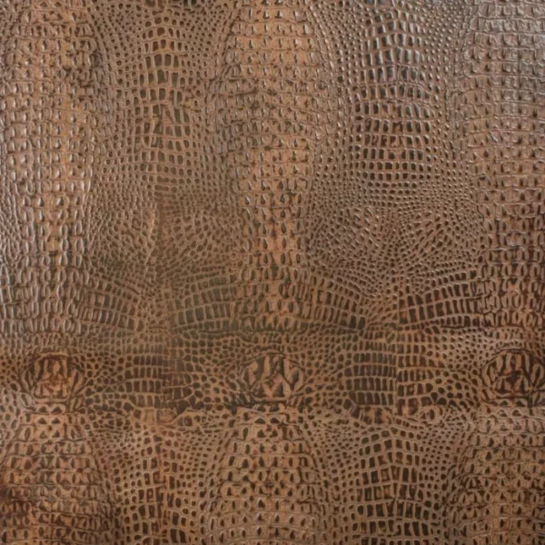Charlotte Fabrics Caiman Umber upholstery fabric swatch for sample-first furniture planning