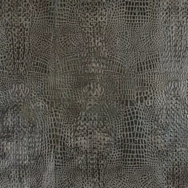 Charlotte Fabrics Caiman Midnight upholstery fabric swatch for sample-first furniture planning