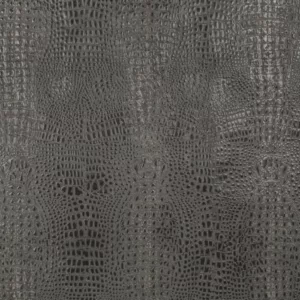 Caiman Gunmetal upholstery fabric swatch