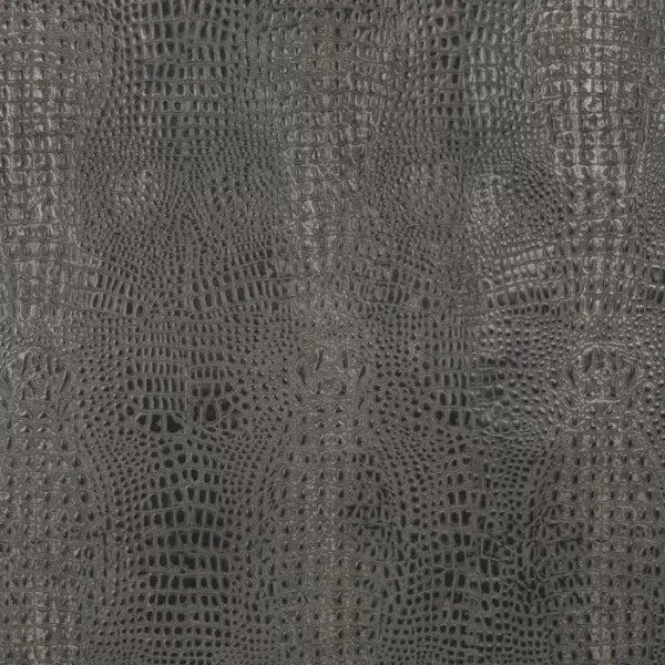 Charlotte Fabrics Caiman Gunmetal upholstery fabric swatch for sample-first furniture planning