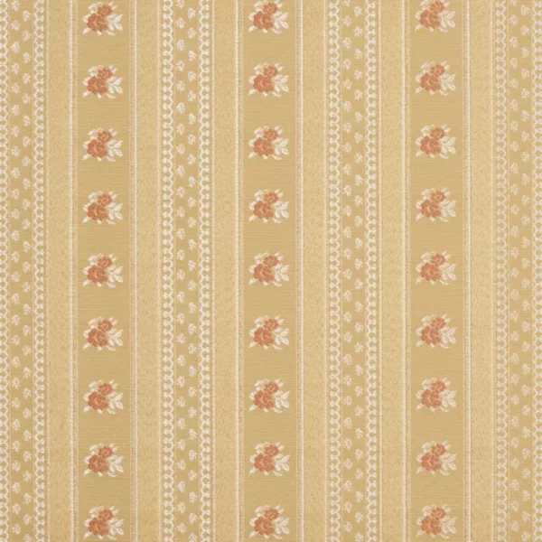 Charlotte Fabrics 4128 Gold Stripe upholstery fabric swatch for sample-first furniture planning