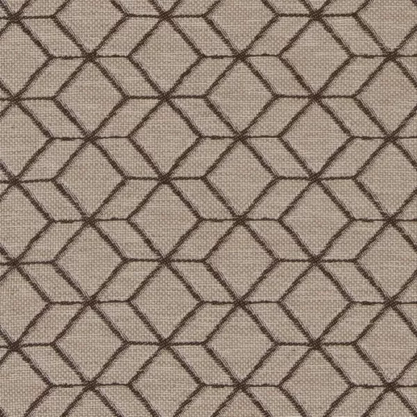 Charlotte Fabrics D1889 Bisque Geo upholstery fabric swatch for sample-first furniture planning