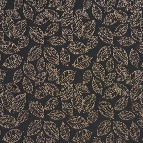 Charlotte Fabrics 2624 Onyx/Leaf upholstery fabric swatch for sample-first furniture planning