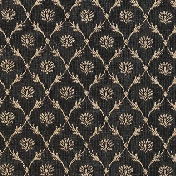 Charlotte Fabrics 2642 Onyx/Trellis upholstery fabric swatch for sample-first furniture planning