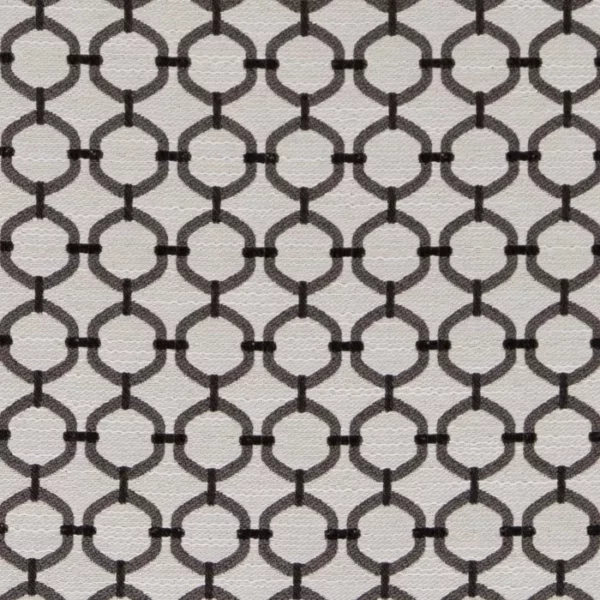 Charlotte Fabrics D2170 Charcoal Lattice upholstery fabric swatch for sample-first furniture planning