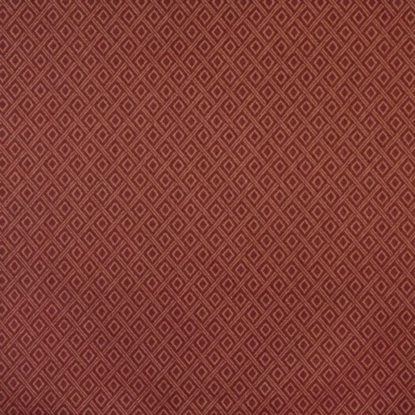 Charlotte Fabrics 6725 Wine/Diamond upholstery fabric swatch for sample-first furniture planning