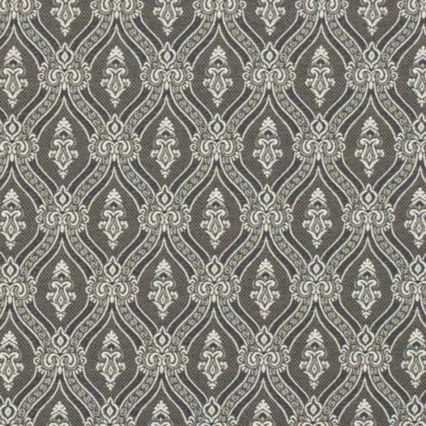 Charlotte Fabrics D3288 Midnight Ornate upholstery fabric swatch for sample-first furniture planning