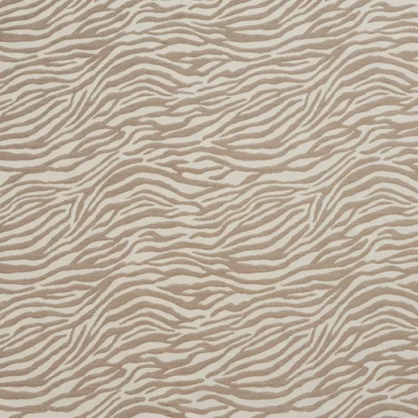 Charlotte Fabrics 1590 Zebra/Taupe upholstery fabric swatch for sample-first furniture planning