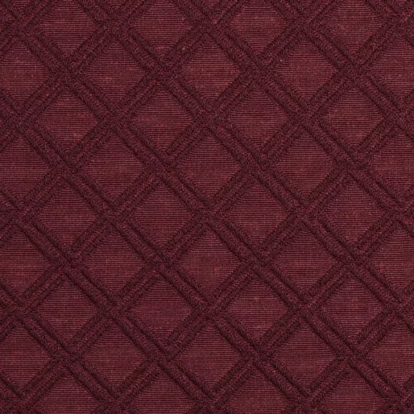 Charlotte Fabrics 5545 Wine/Diamond upholstery fabric swatch for sample-first furniture planning