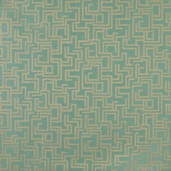 Charlotte Fabrics 6632 Seafoam/Geometric upholstery fabric swatch for sample-first furniture planning