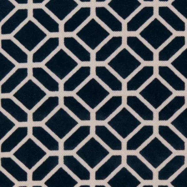 Charlotte Fabrics D1065 Navy Geometric upholstery fabric swatch for sample-first furniture planning