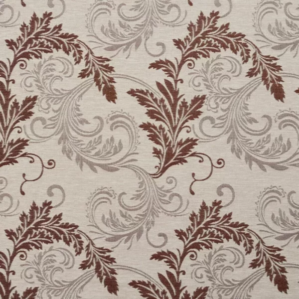 Charlotte Fabrics 1668 Bisque Leaf upholstery fabric swatch for sample-first furniture planning