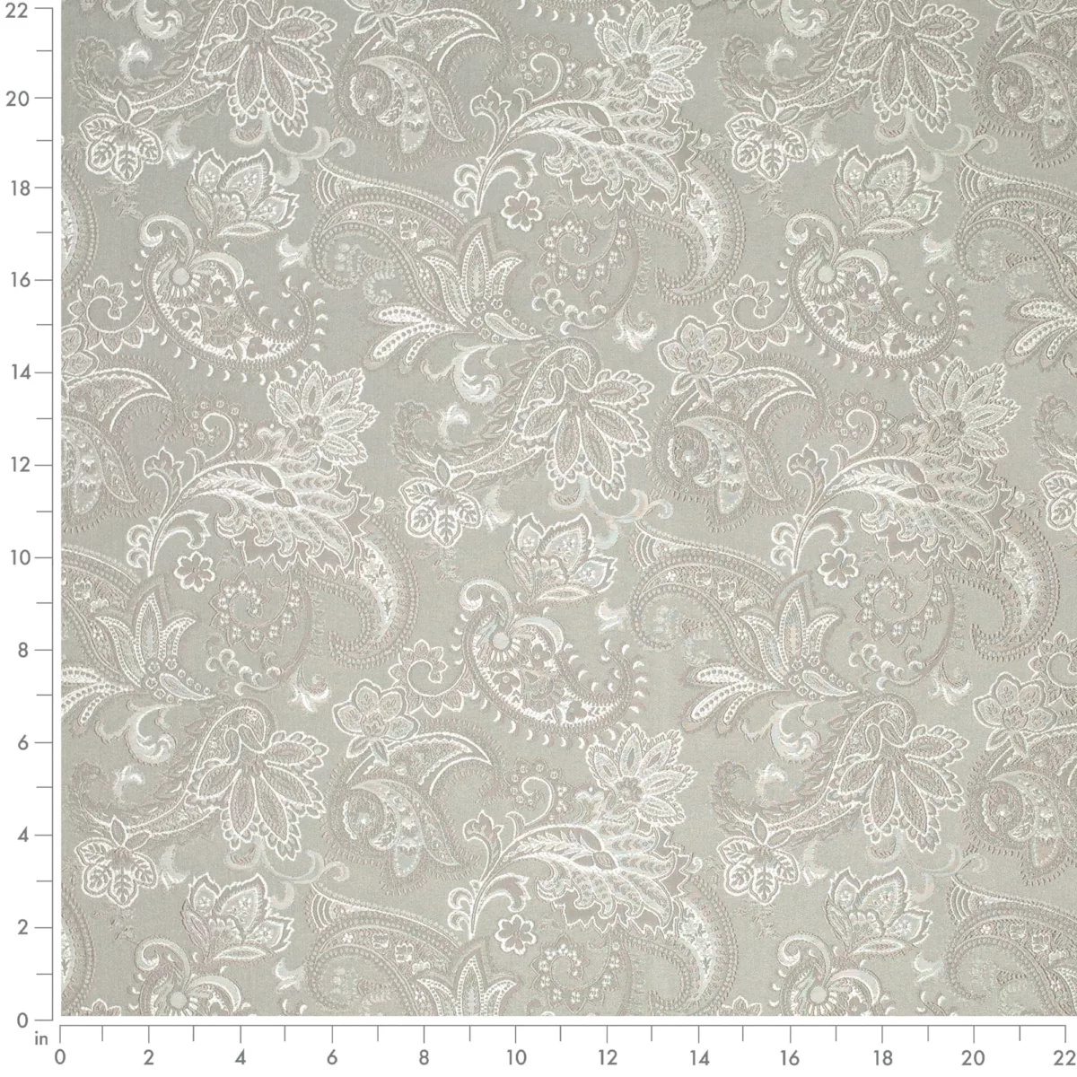 D1558 Pewter Paisley 2