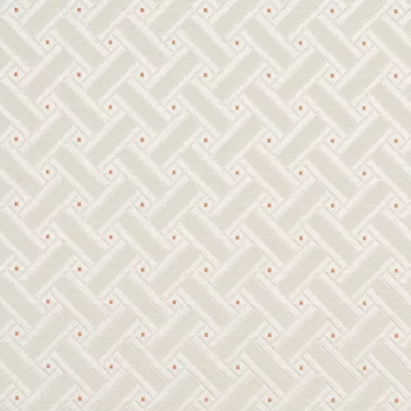 Charlotte Fabrics 4131 Coral Lattice upholstery fabric swatch for sample-first furniture planning