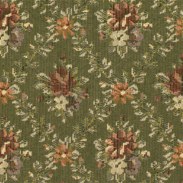 Green upholstery fabric