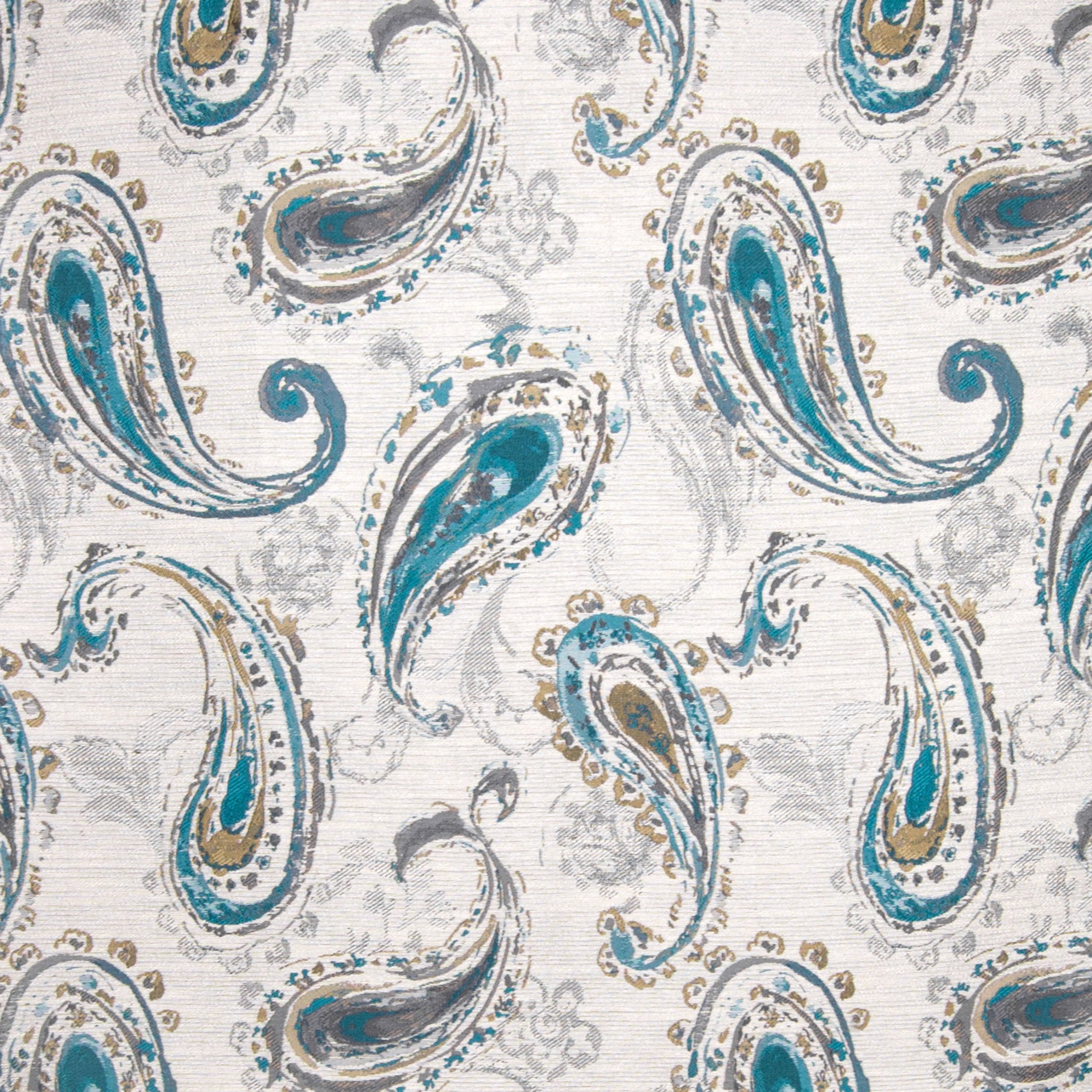 Teal upholstery fabric