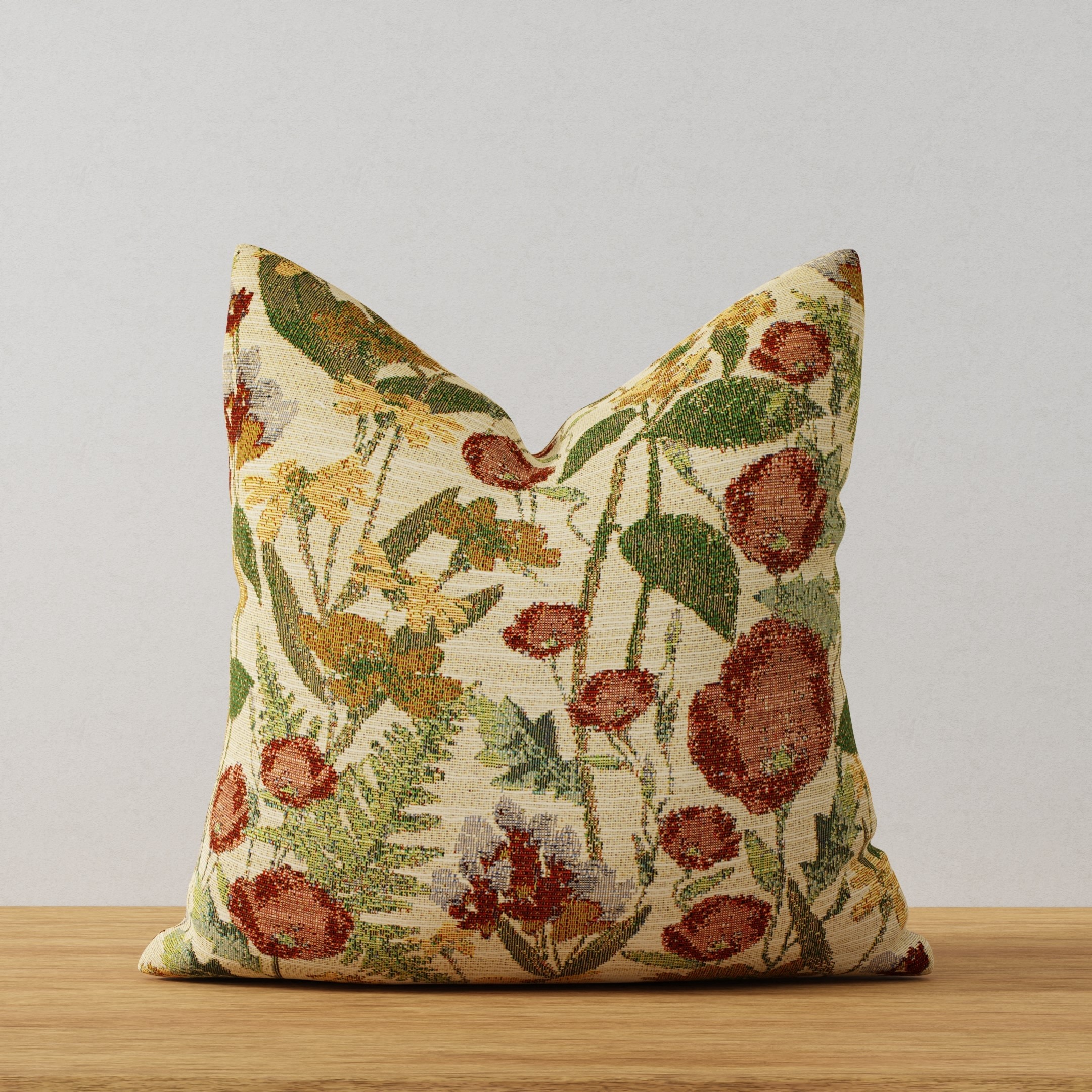 Red upholstery fabric
