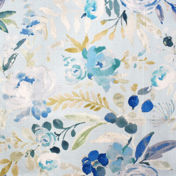 Greenhouse Fabrics F2275 Blue upholstery fabric swatch for sample-first furniture planning