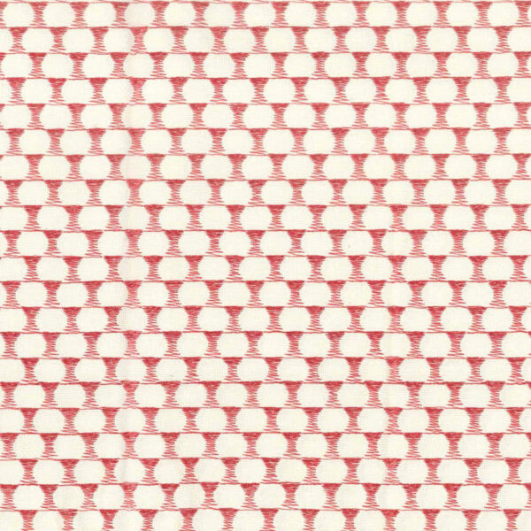 Red upholstery fabric