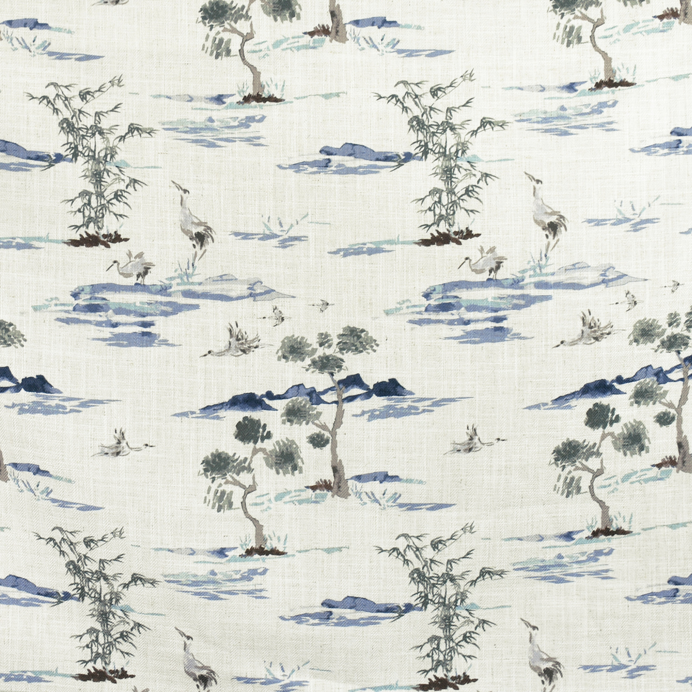 Blue upholstery fabric