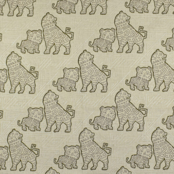 Green upholstery fabric