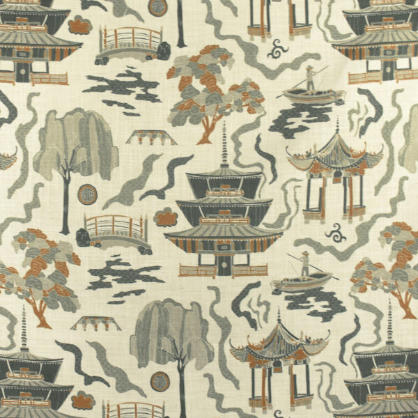 Green upholstery fabric