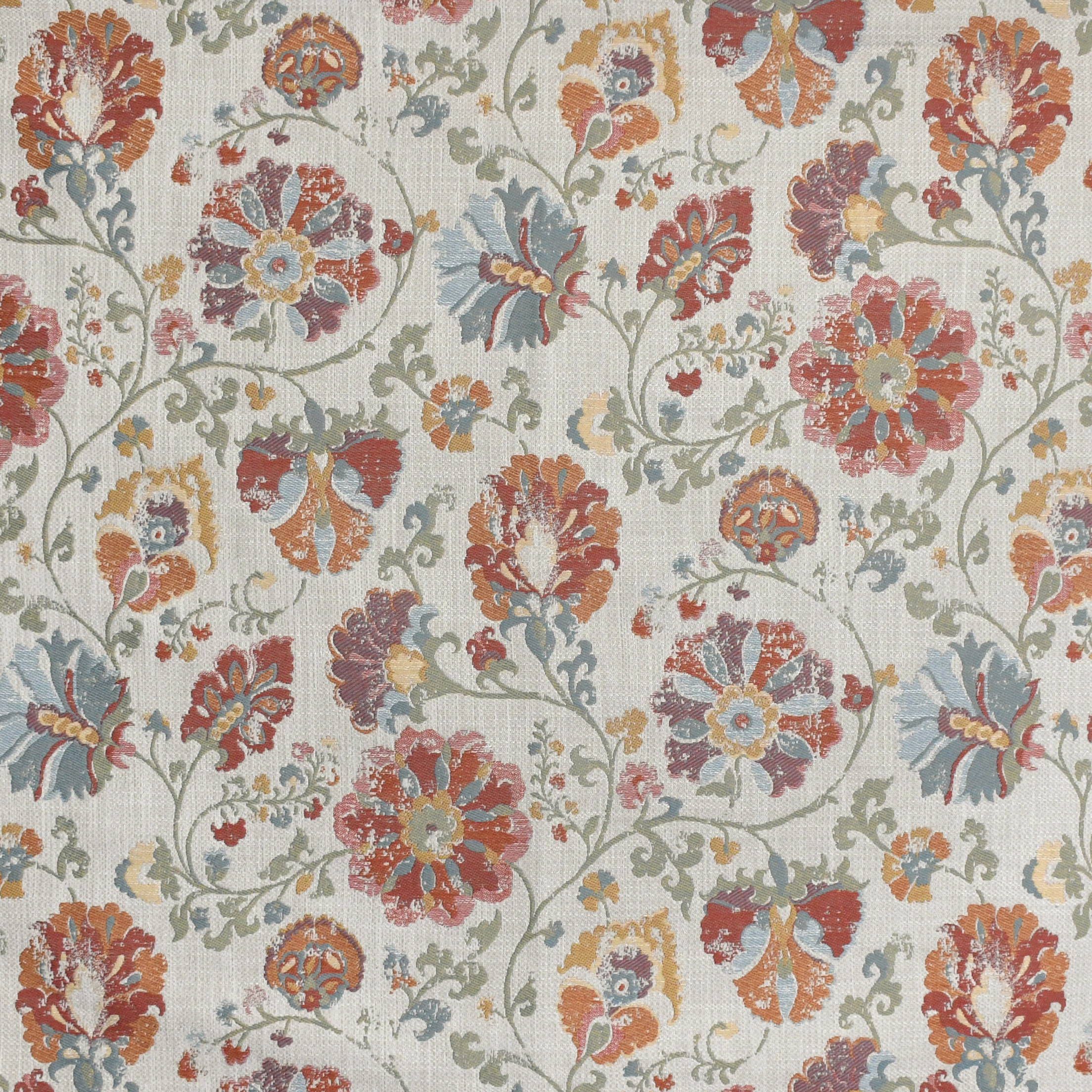 Orange upholstery fabric