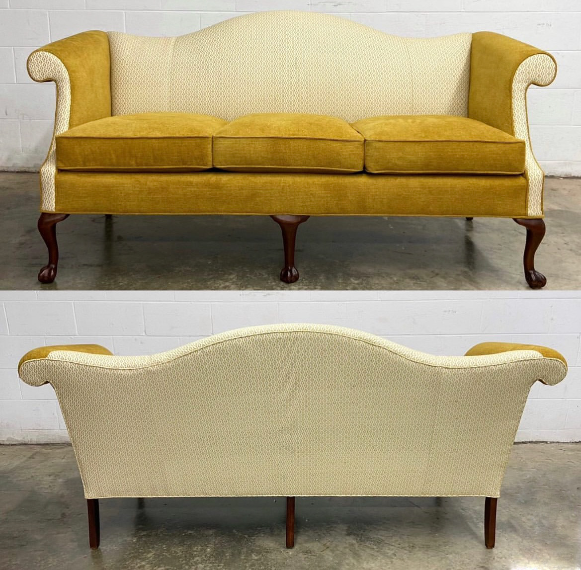 Gold upholstery fabric