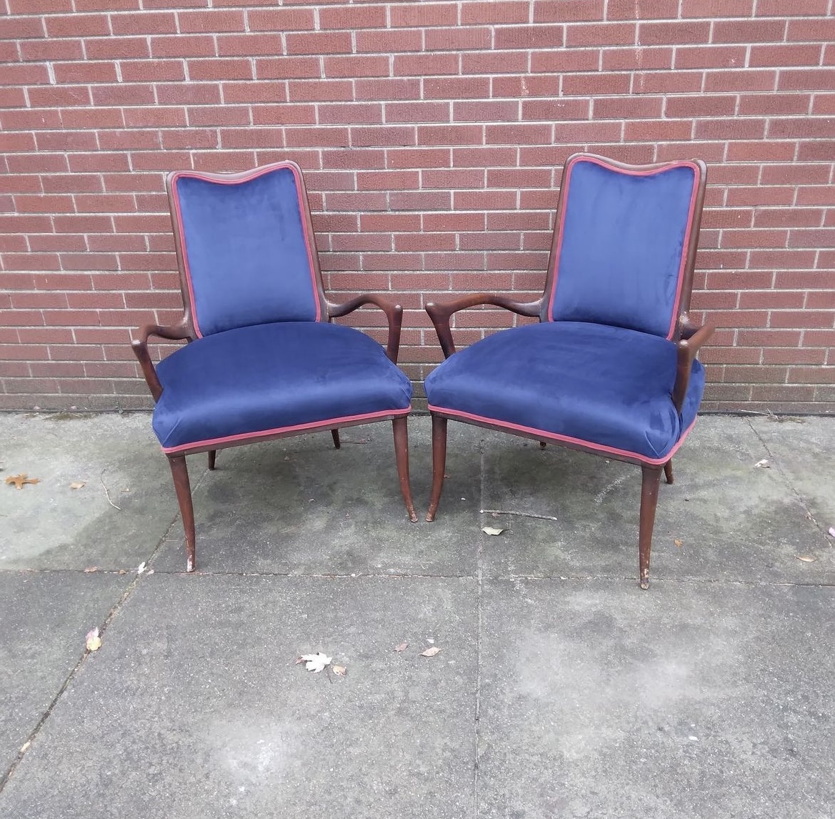 Blue upholstery fabric
