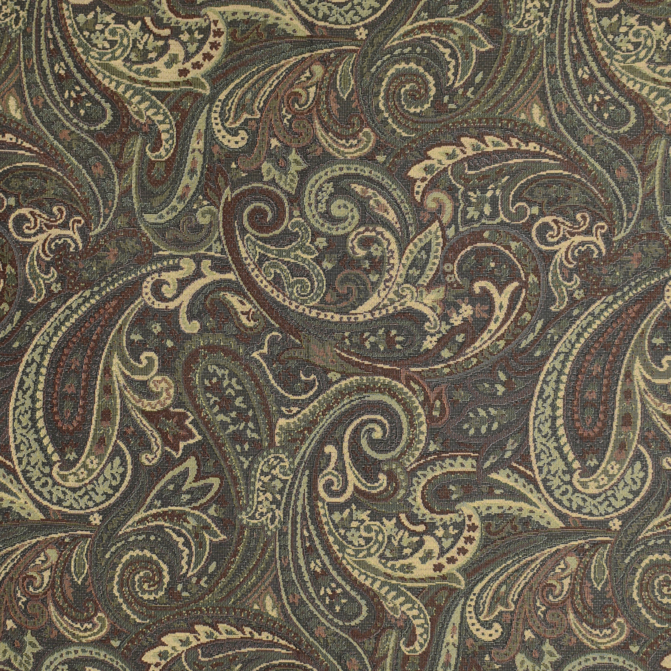Green upholstery fabric