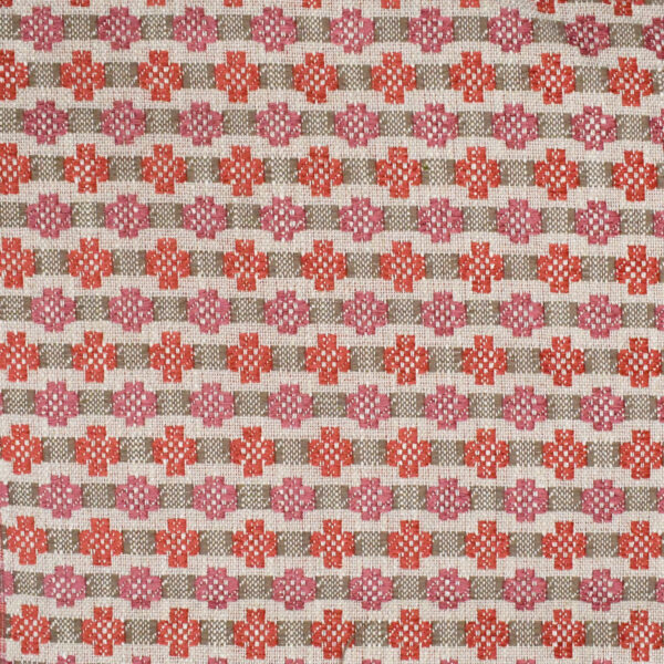 Orange upholstery fabric