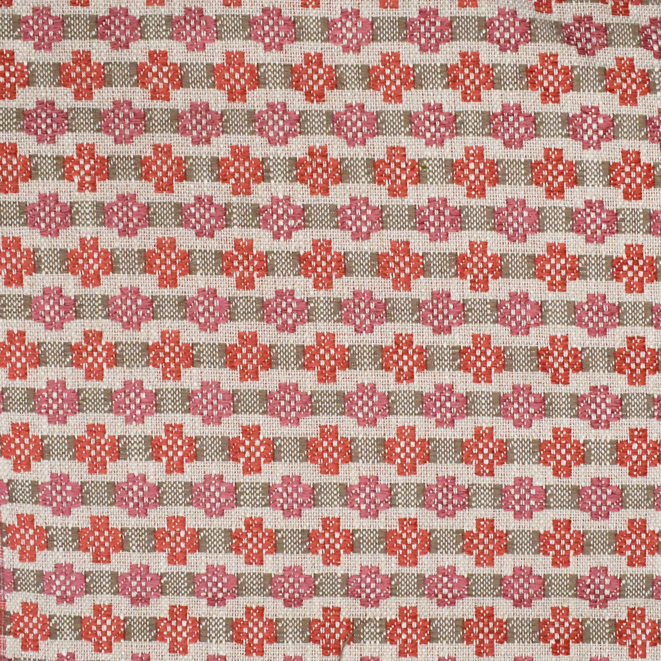 Orange upholstery fabric