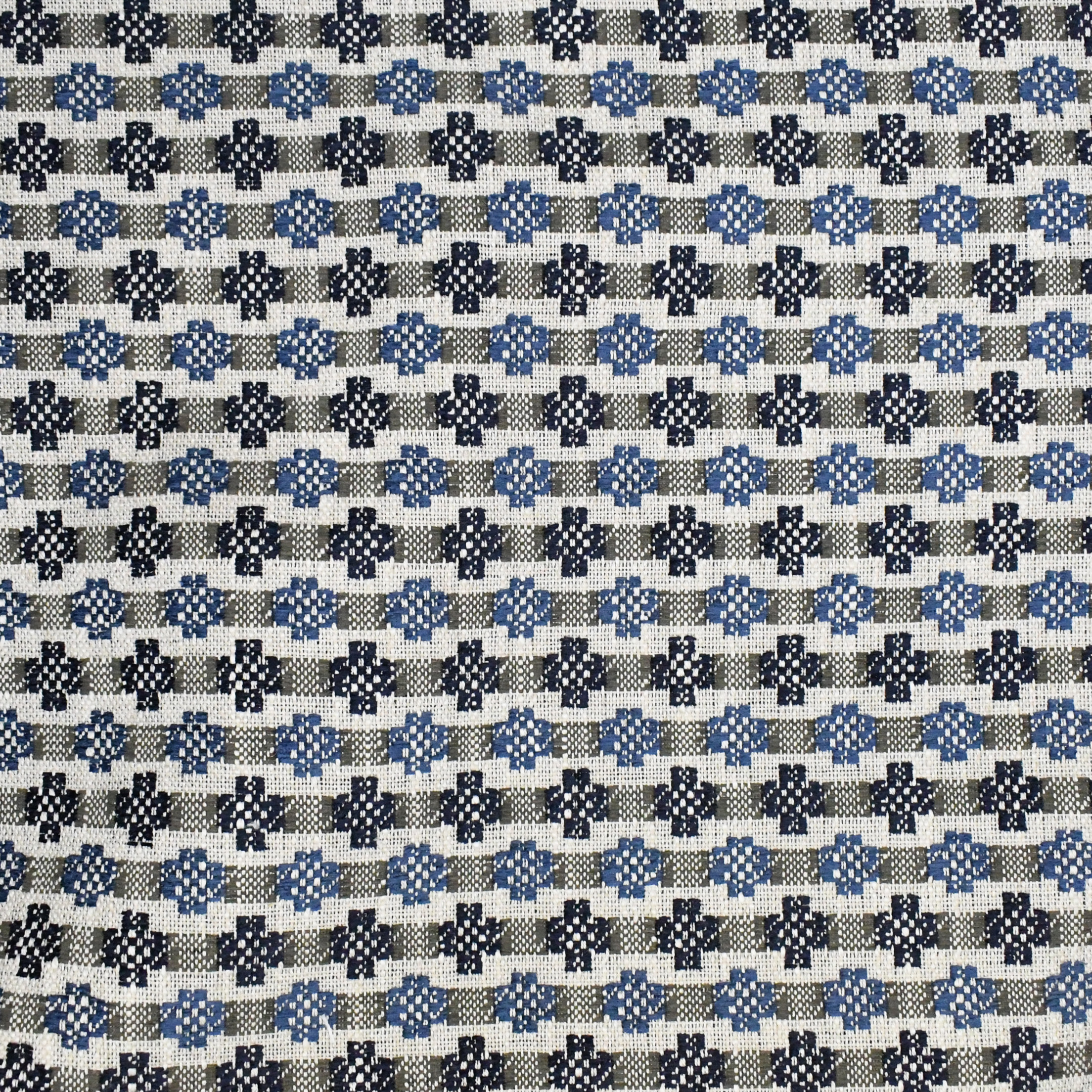 Blue upholstery fabric
