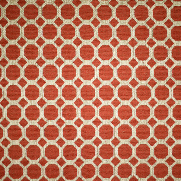 Orange upholstery fabric