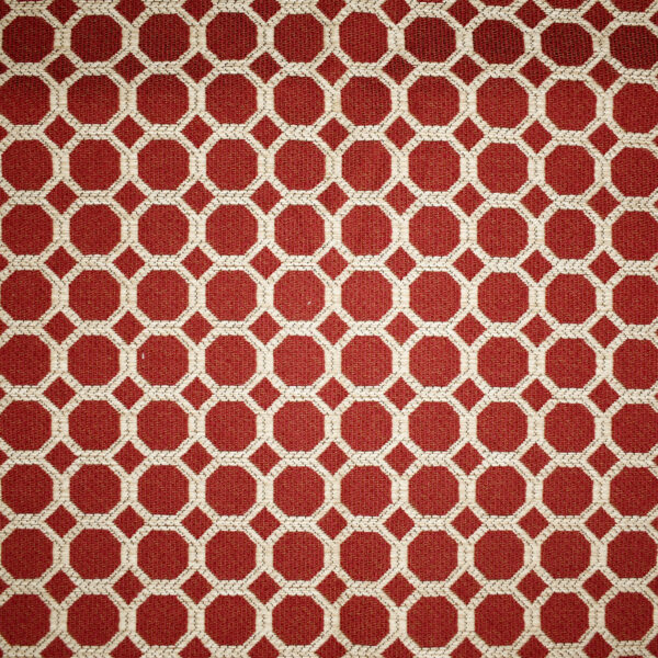 Red upholstery fabric