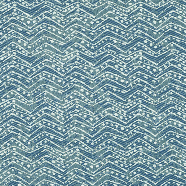 Greenhouse Fabrics F4160 Batik Blue upholstery fabric swatch for sample-first furniture planning