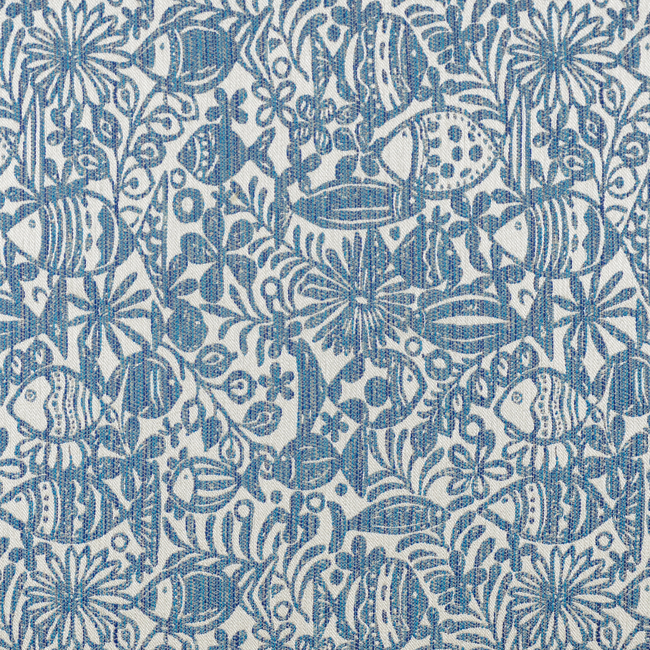 Blue upholstery fabric