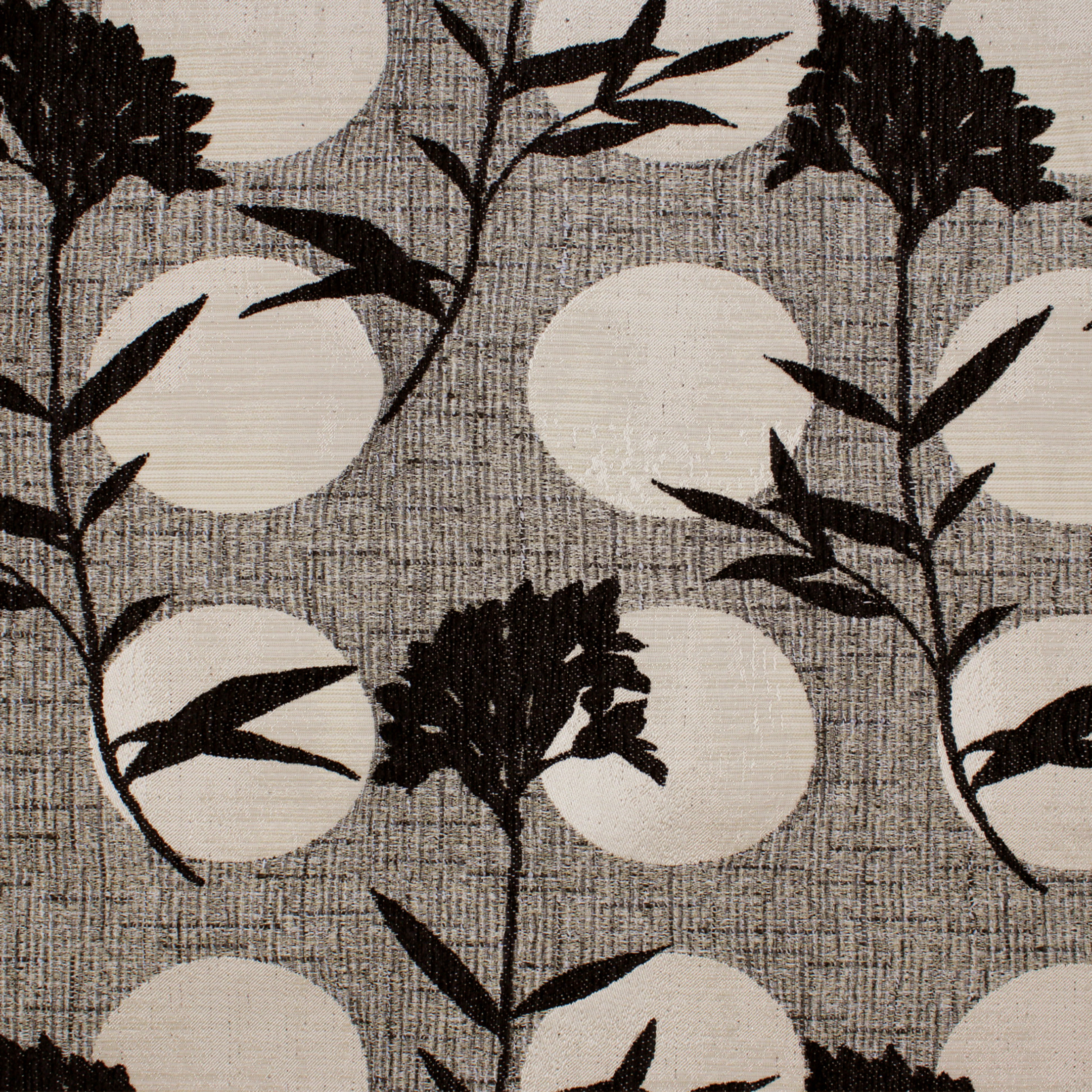 Black upholstery fabric