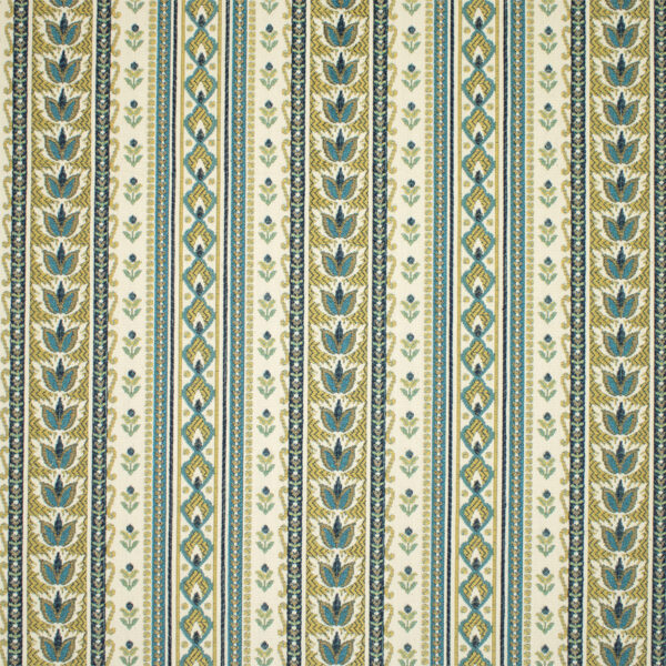 Greenhouse Fabrics F5649 Teal upholstery fabric swatch for sample-first furniture planning