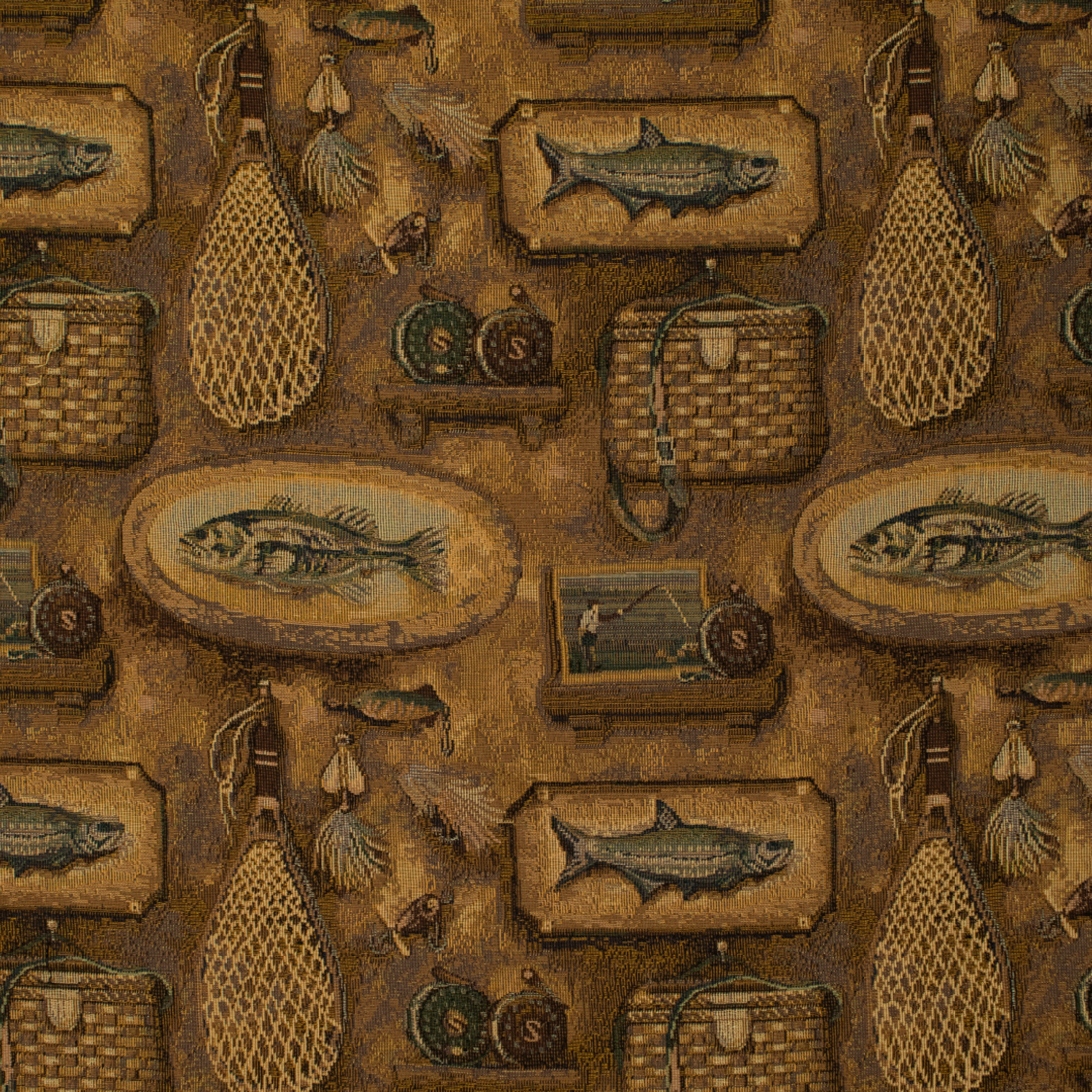 Gold upholstery fabric