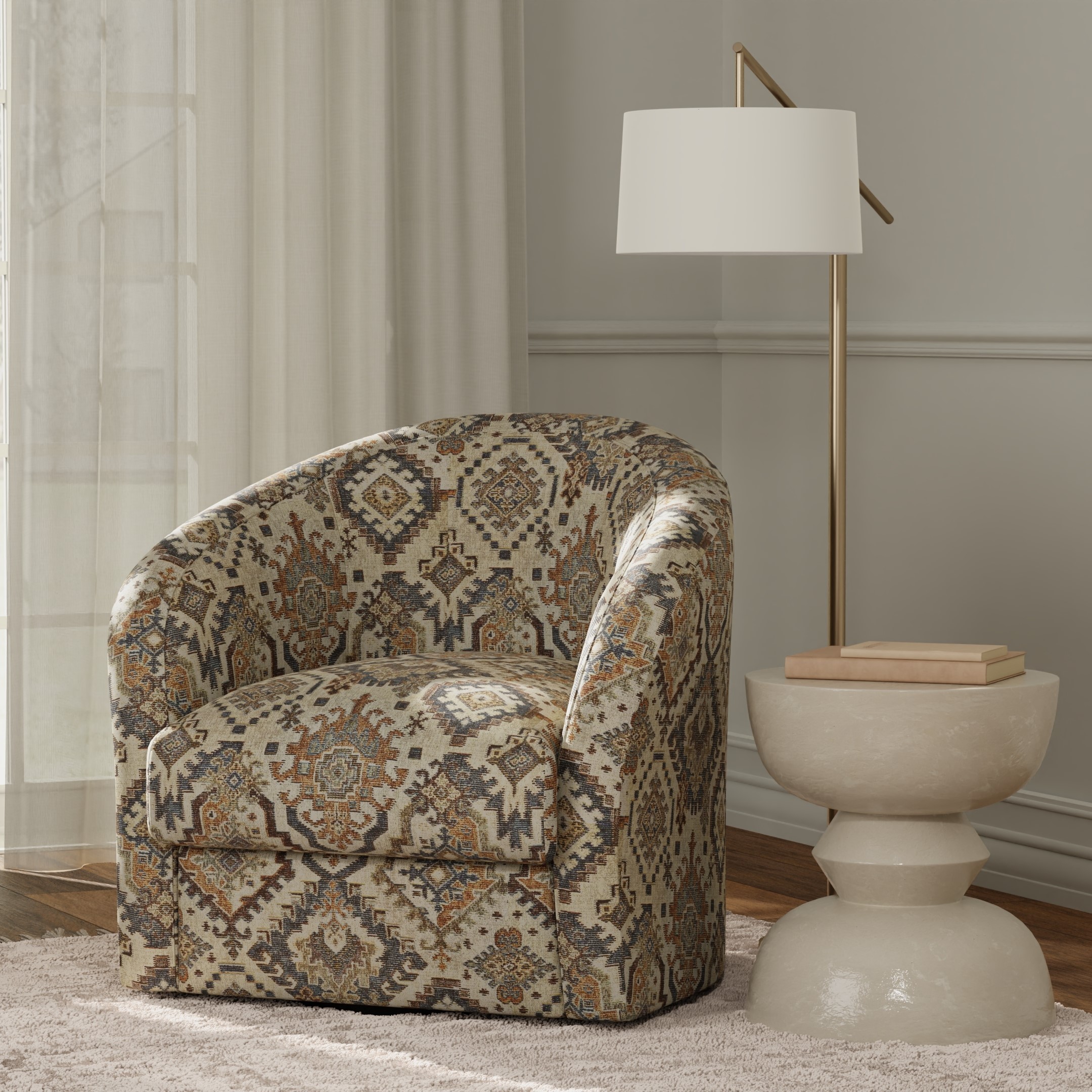 Blue upholstery fabric