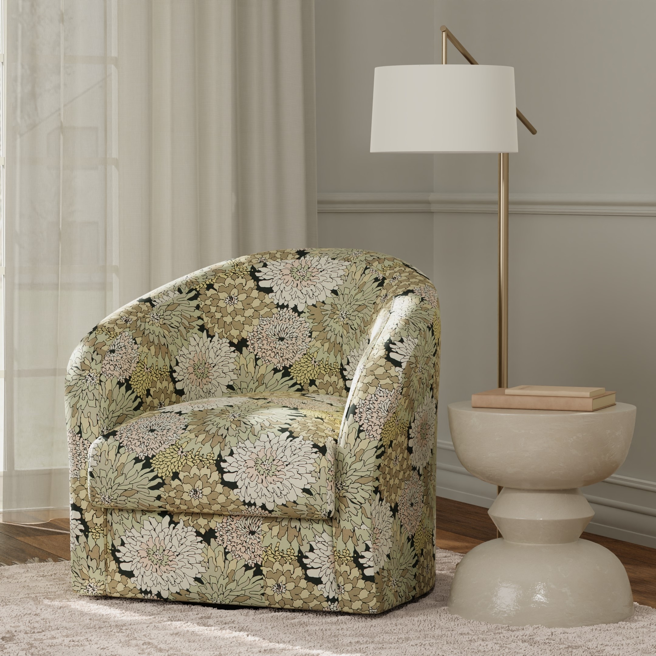 Pink upholstery fabric