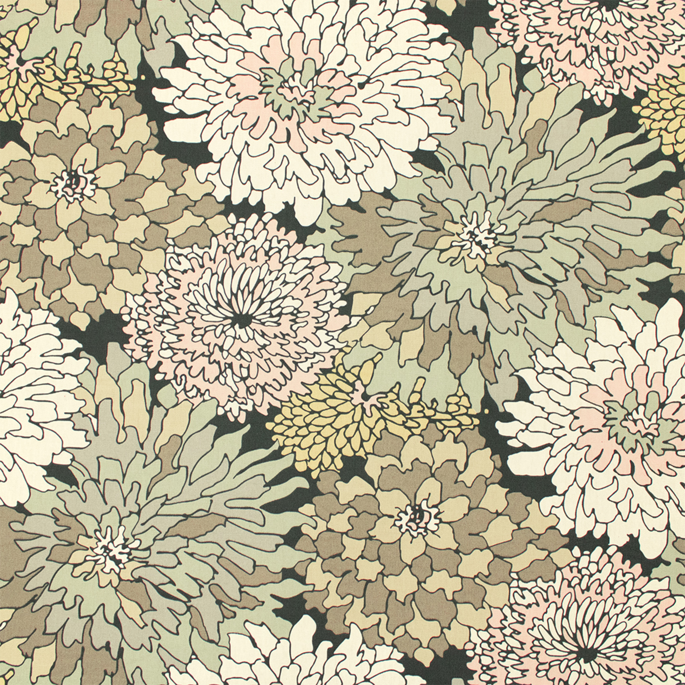 Yellow upholstery fabric