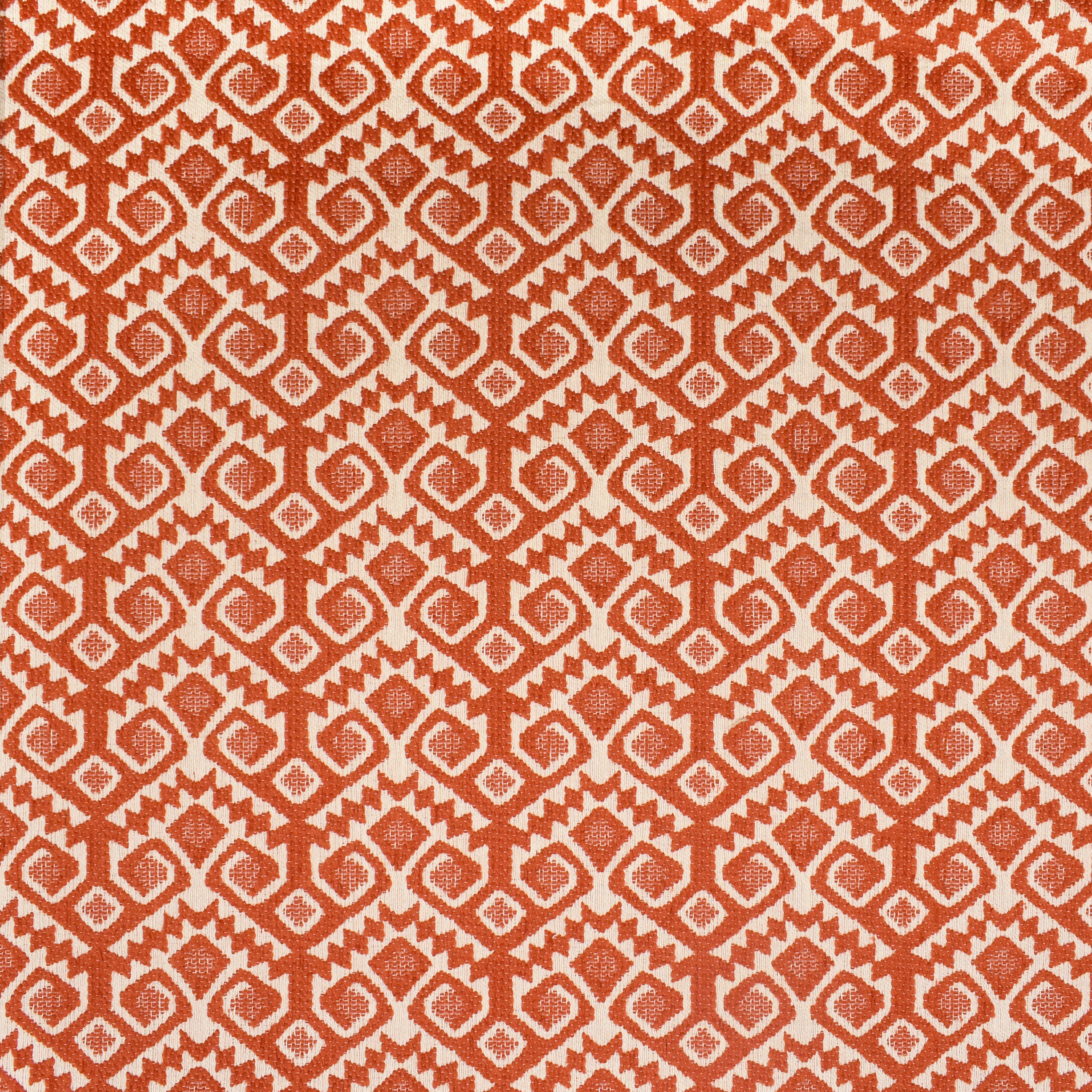 Orange upholstery fabric