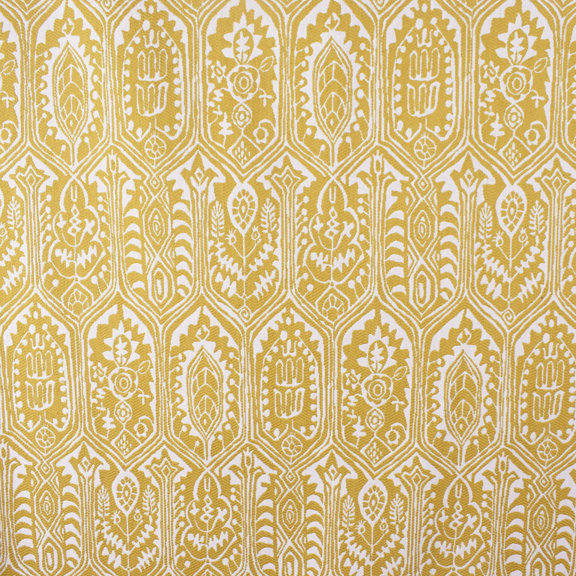 Yellow upholstery fabric