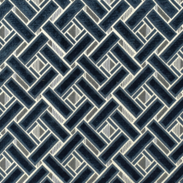 Greenhouse Fabrics S2505 Indigo upholstery fabric swatch for sample-first furniture planning