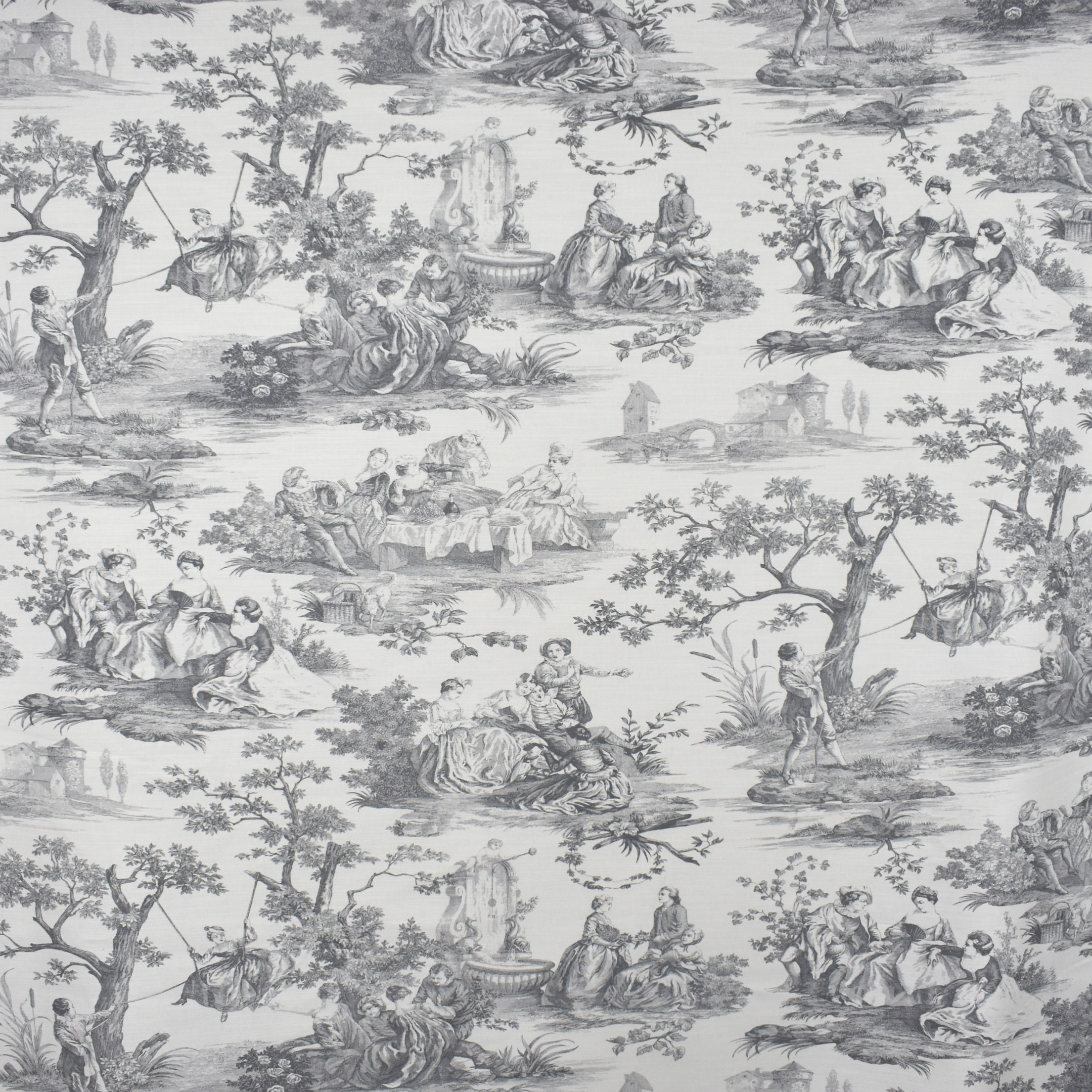 Gray upholstery fabric