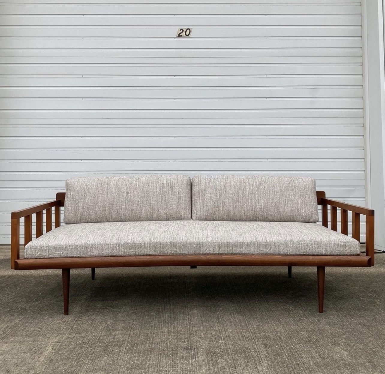 Gray upholstery fabric