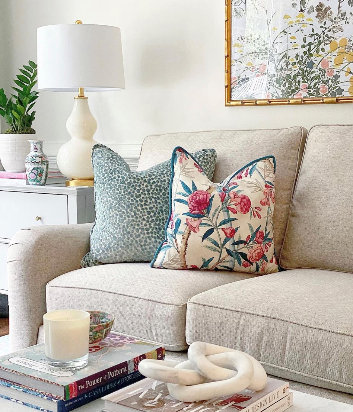 Blue upholstery fabric