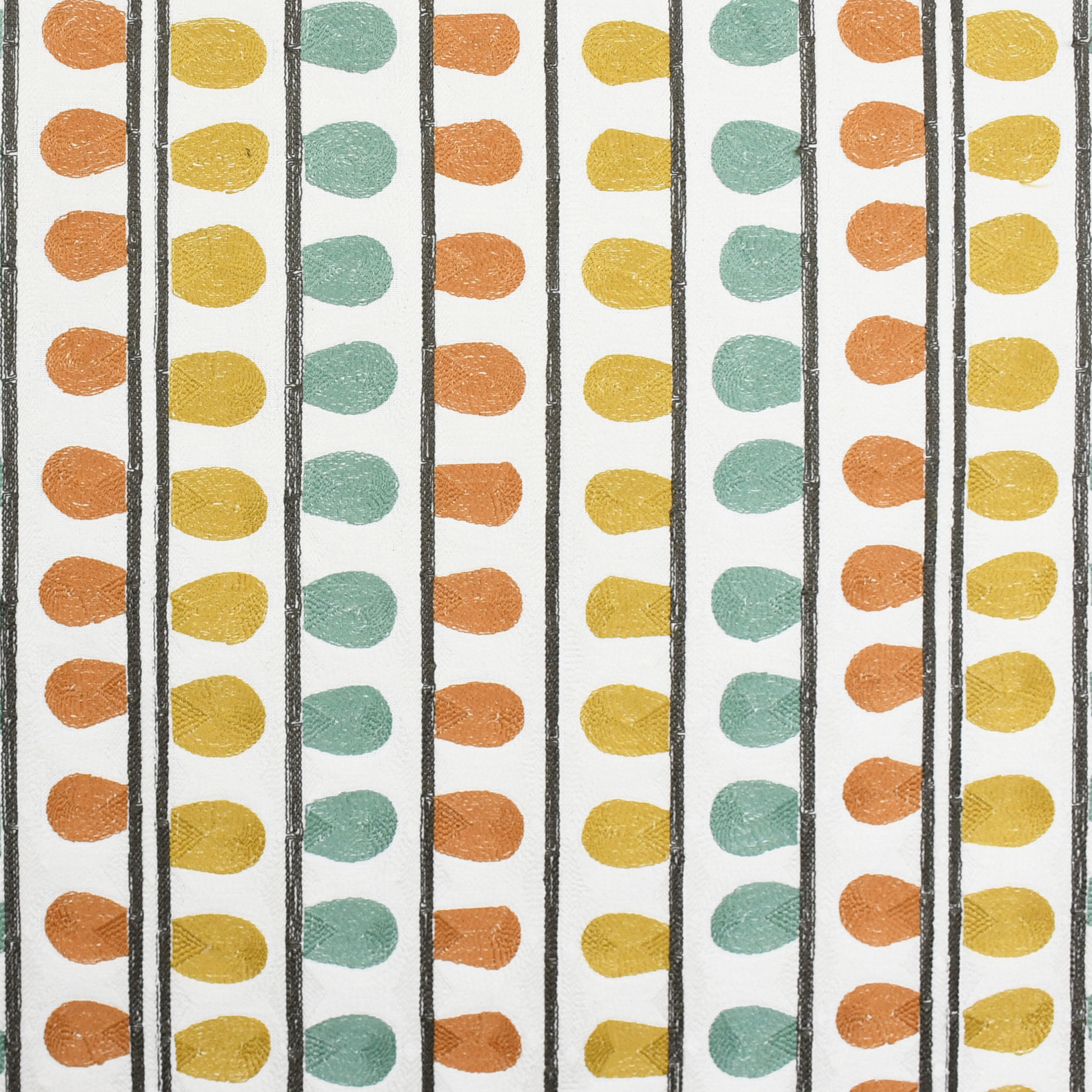 Orange upholstery fabric